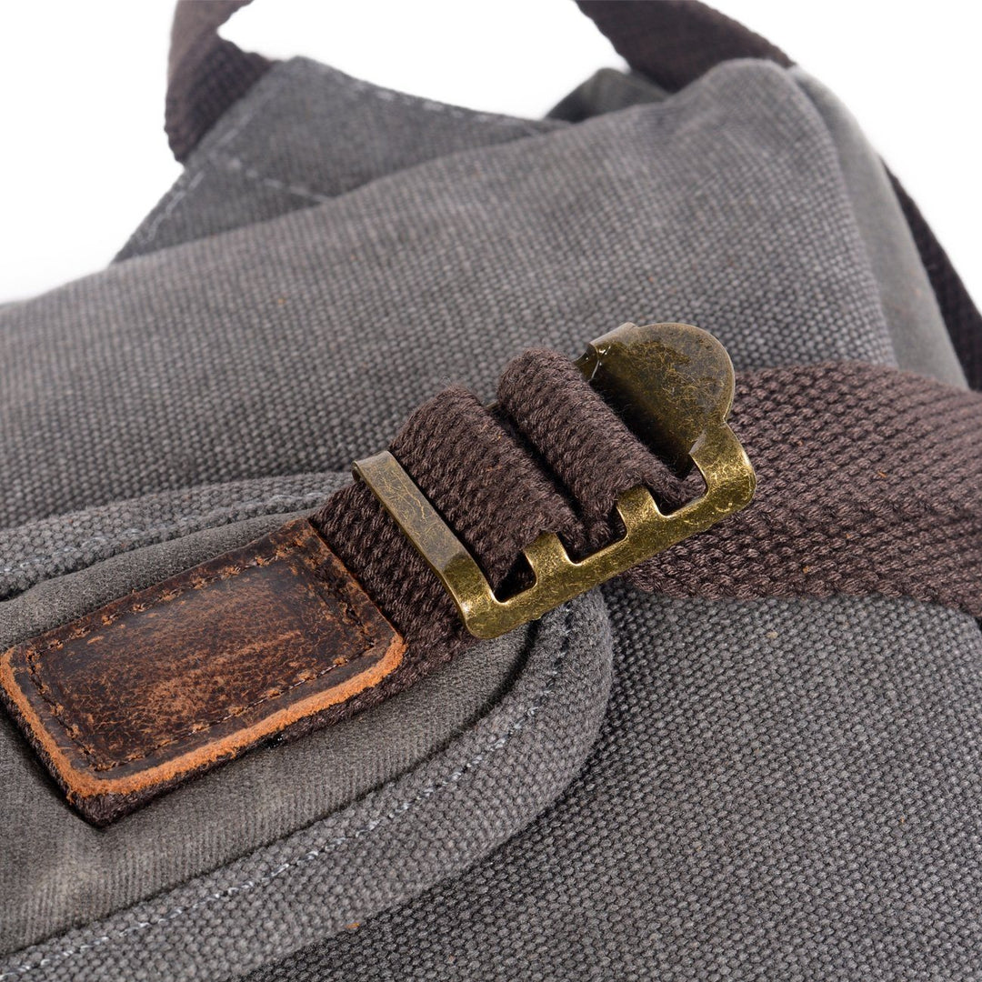 Men’s Vintage Canvas Leather Backpack | James