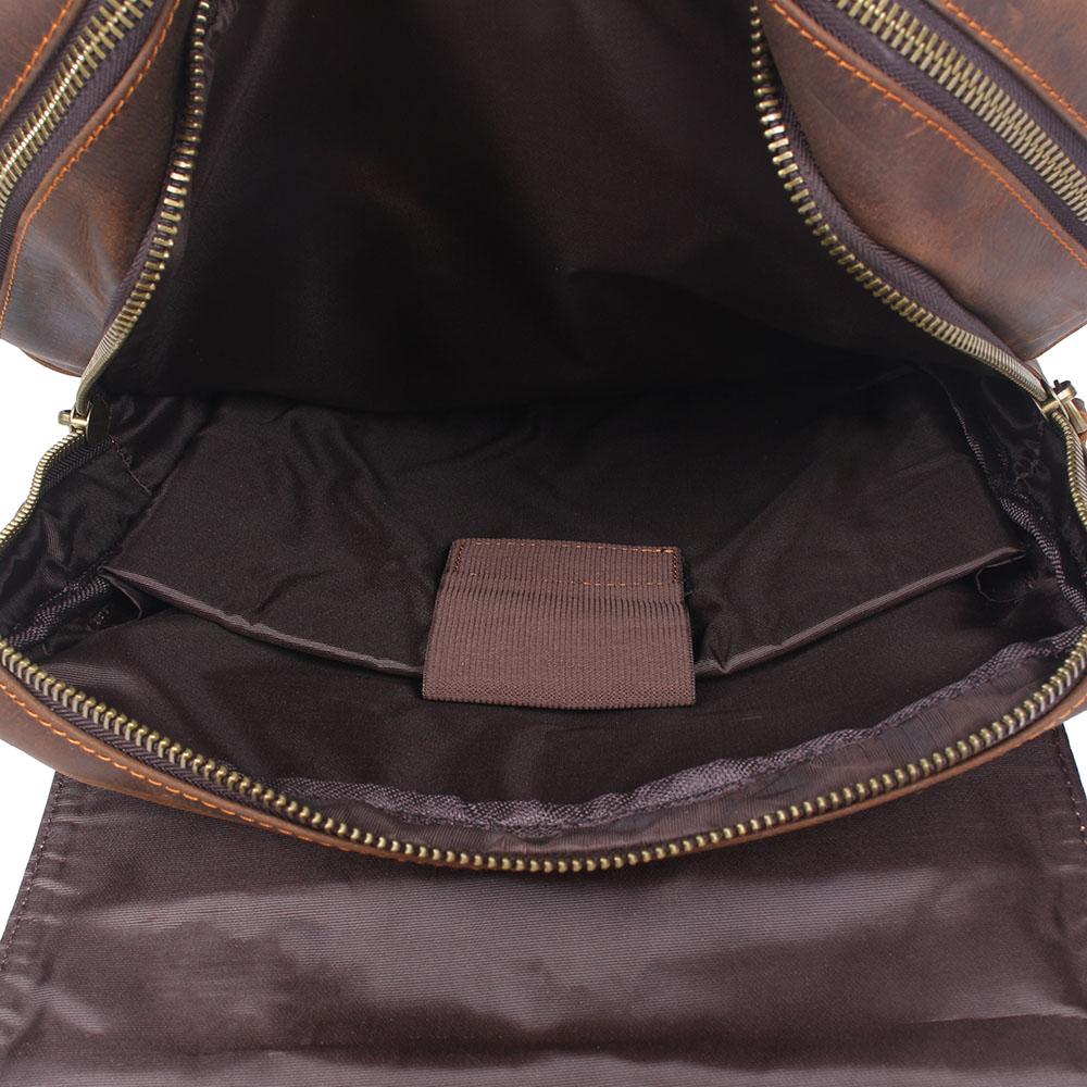 Men’s Retro Full-Grain Leather Travel Backpack | Robert