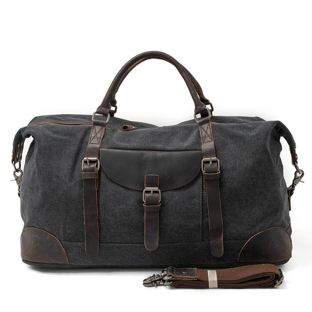 Unisex Heavy-Duty Canvas Leather Large Travel Duffel | Thomas