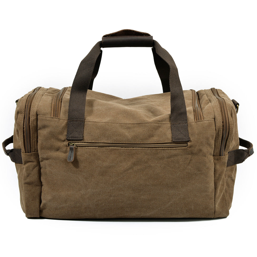 Men’s Waxed Canvas Leather Duffle Bag | David