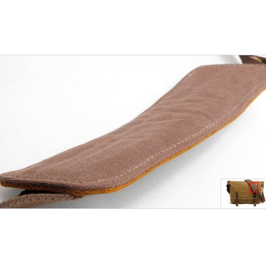 Men’s Waxed Canvas Leather Shoulder Messenger Bag | Joshua