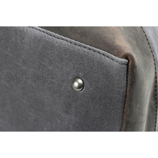 Unisex Waxed Canvas Leather Large Travel Duffel | Christopher