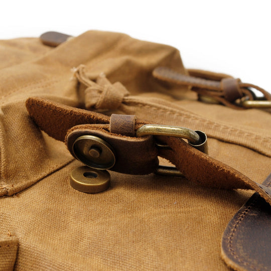 Unisex Vintage Waxed Canvas Travel Backpack | Jacob