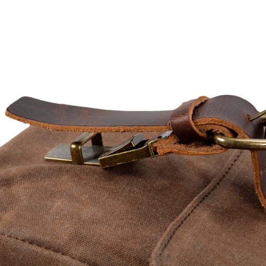 Men’s Vintage Waxed Canvas Leather Messenger Bag | Ryan