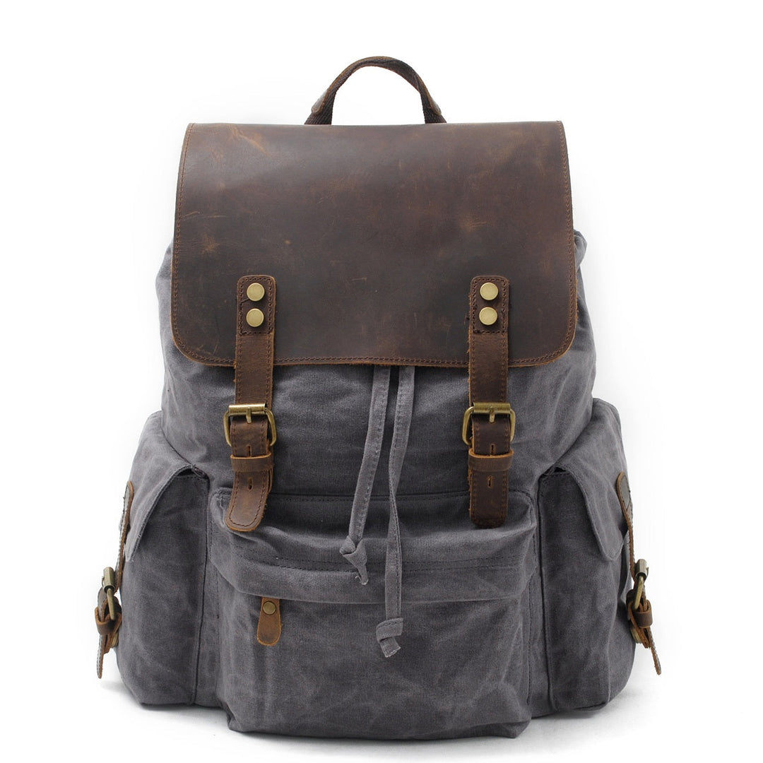Unisex Vintage Waxed Canvas Travel Backpack | Jacob
