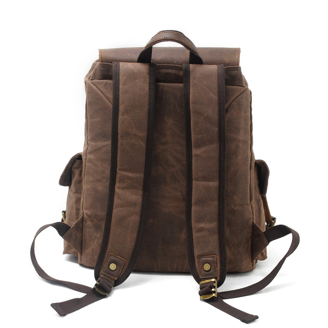 Unisex Vintage Waxed Canvas Travel Backpack | Jacob