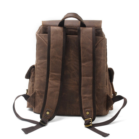 Unisex Vintage Waxed Canvas Travel Backpack | Jacob