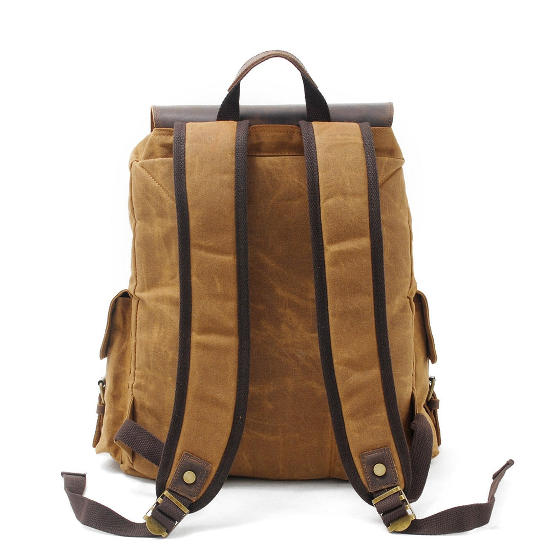 Unisex Vintage Waxed Canvas Travel Backpack | Jacob