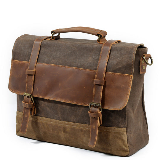 Jack – Water-Resistant Waxed Canvas Messenger Bag | Vintage & Durable