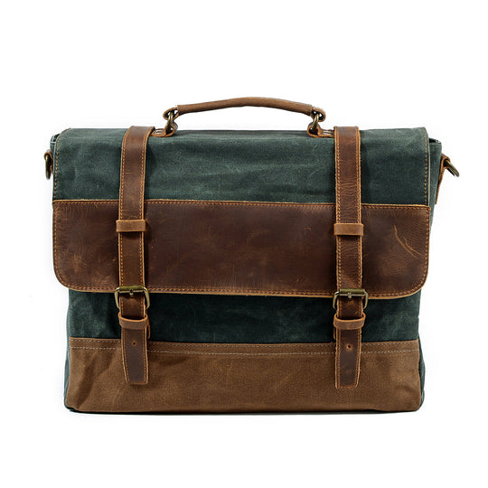 Jack – Water-Resistant Waxed Canvas Messenger Bag | Vintage & Durable