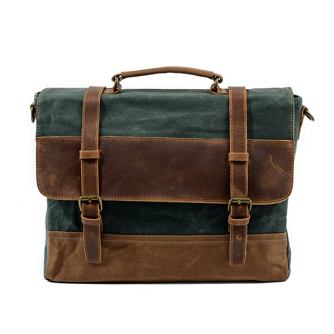 Jack – Water-Resistant Waxed Canvas Messenger Bag | Vintage & Durable
