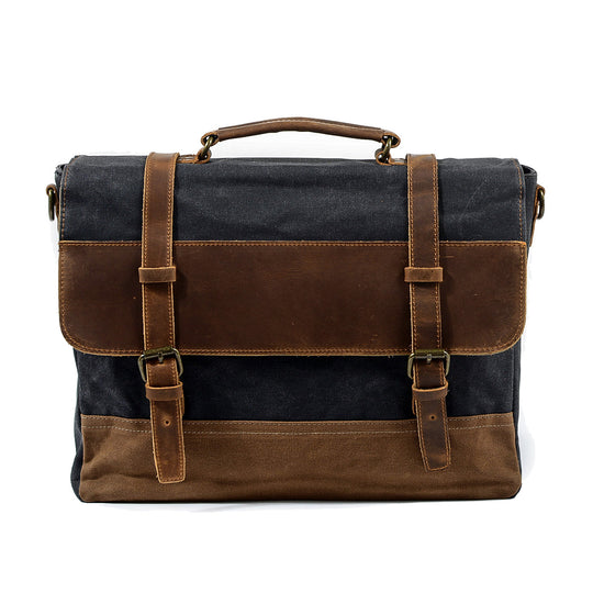 Jack – Water-Resistant Waxed Canvas Messenger Bag | Vintage & Durable