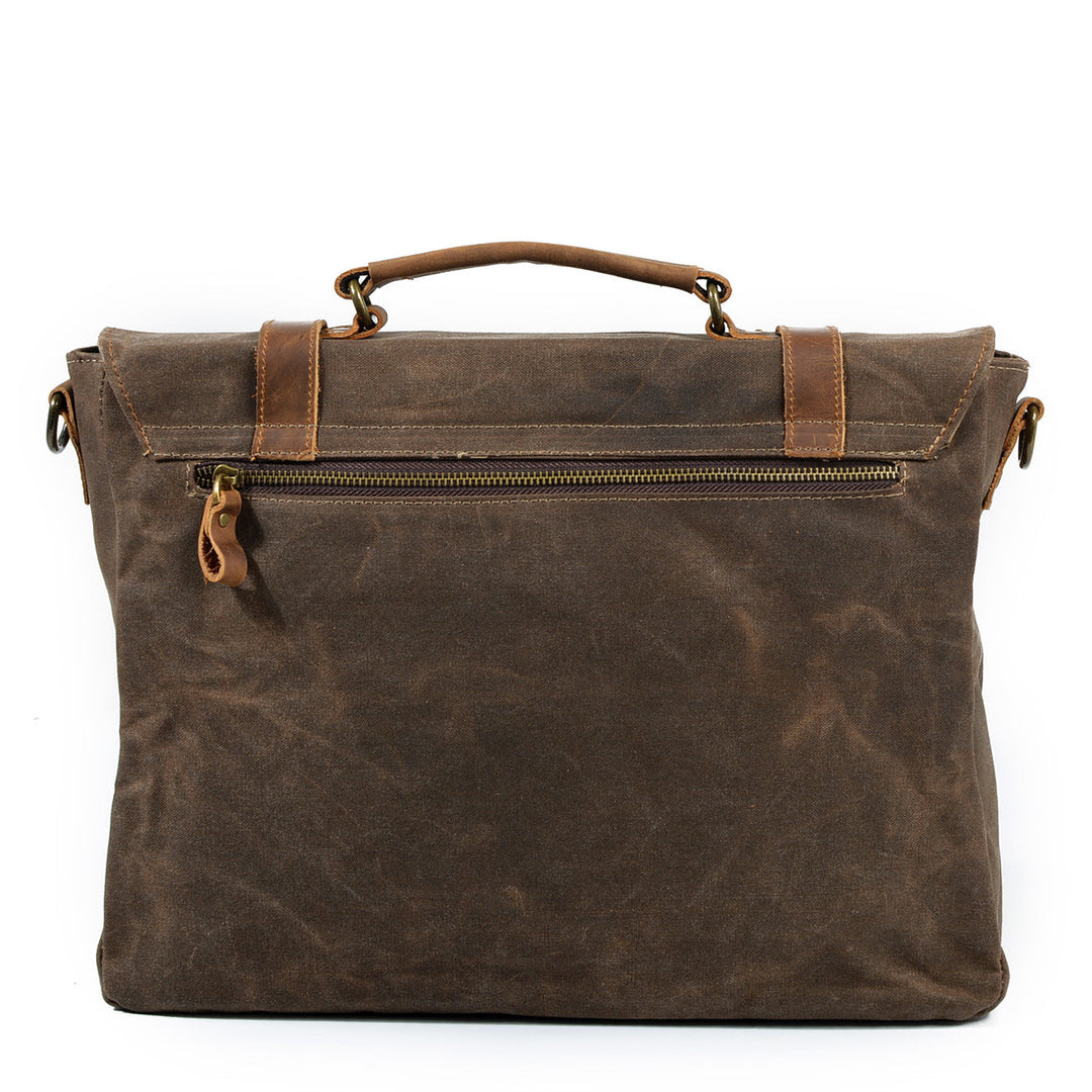 Jack – Water-Resistant Waxed Canvas Messenger Bag | Vintage & Durable