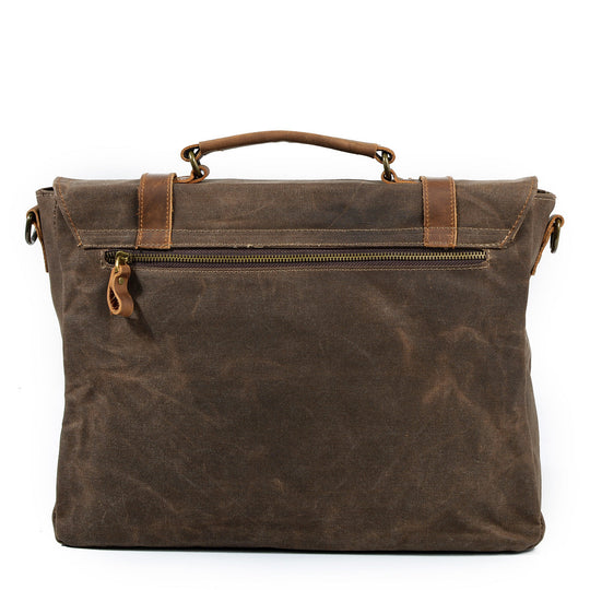Jack – Water-Resistant Waxed Canvas Messenger Bag | Vintage & Durable