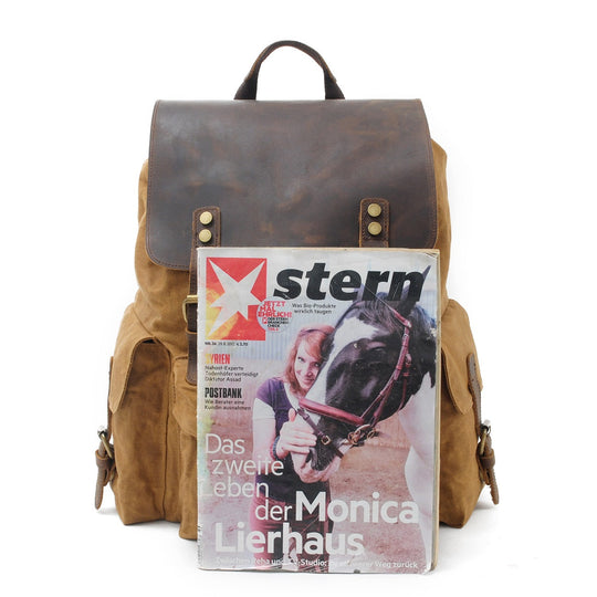 Unisex Vintage Waxed Canvas Travel Backpack | Jacob