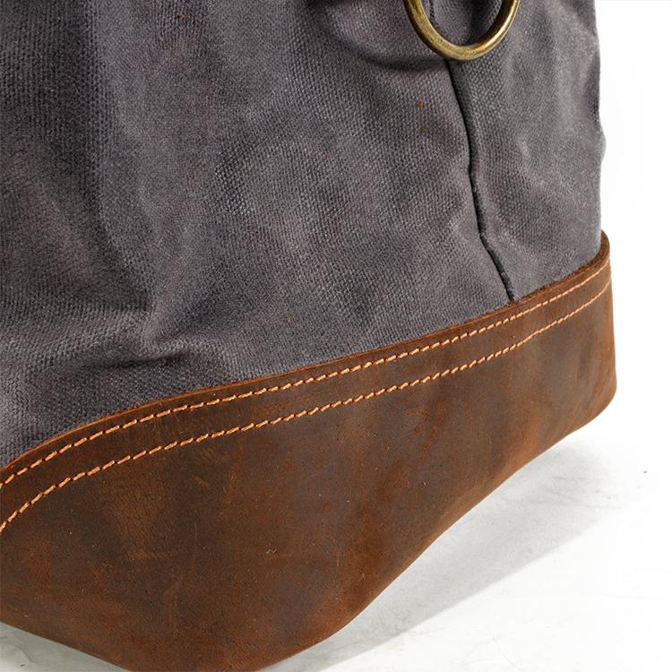 Unisex Waterproof Waxed Canvas Leather Travel Duffel | Anthony