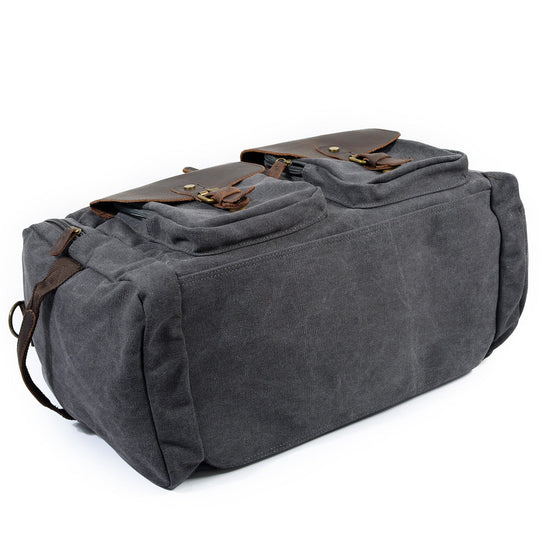 Men’s Waxed Canvas Leather Duffle Bag | David