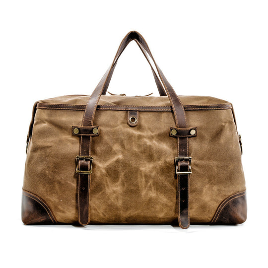 Unisex Waterproof Waxed Canvas Leather Travel Duffel | Anthony