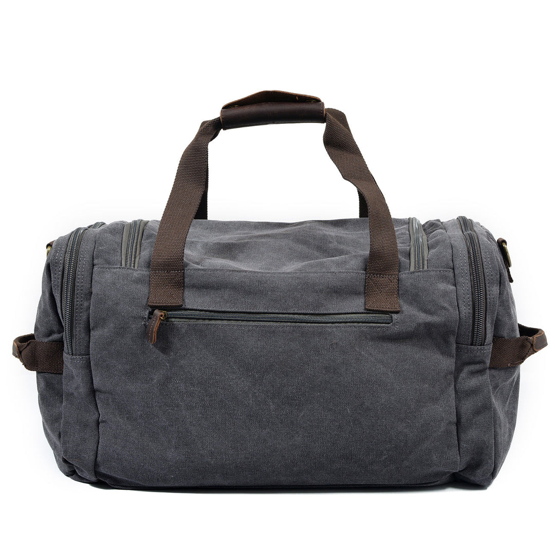 Men’s Waxed Canvas Leather Duffle Bag | David