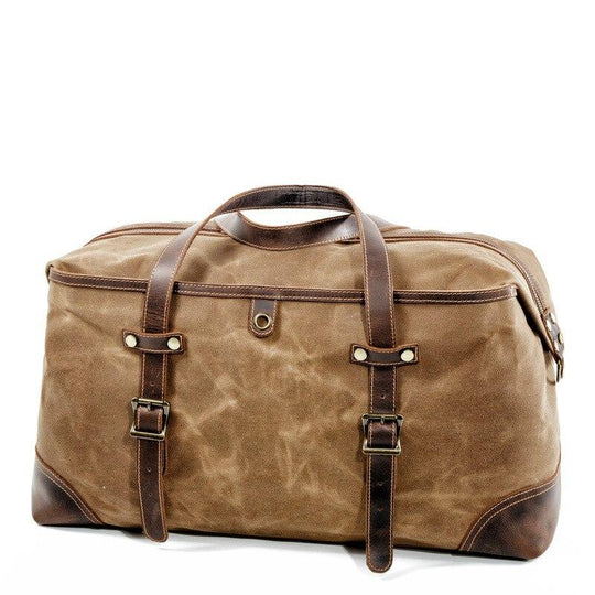 Unisex Waterproof Waxed Canvas Leather Travel Duffel | Anthony
