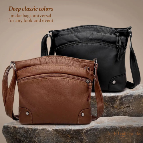 Women’s Small Brown Leather Crossbody Bag | Zoe Everyday Purse