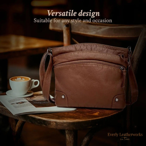 Women’s Small Brown Leather Crossbody Bag | Zoe Everyday Purse