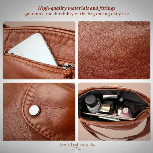 Women’s Small Brown Leather Crossbody Bag | Zoe Everyday Purse